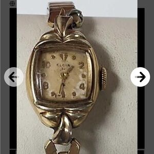 Elgin Vintage Gold-Tone Women's Bracelet Watch